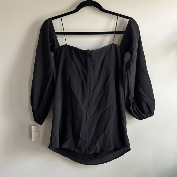 Theory Laureema Silk off the shoulder strapless top - Picture 7 of 8